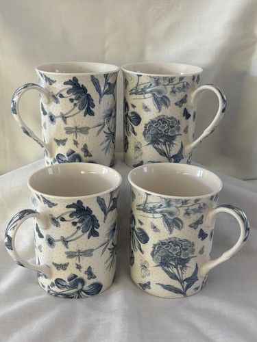 Portmeirion botanic blue mugs - portmeirion,